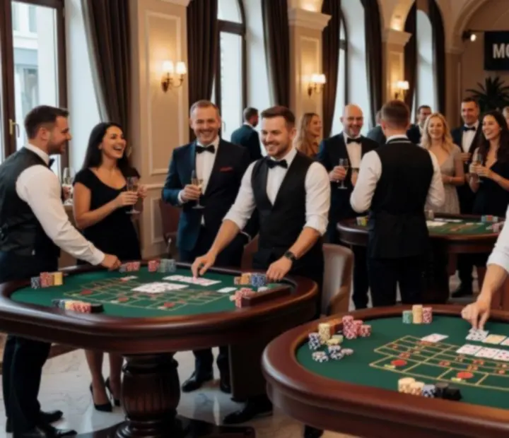 Zdjęcia z realizacji mobilnego kasyna na różnych eventach